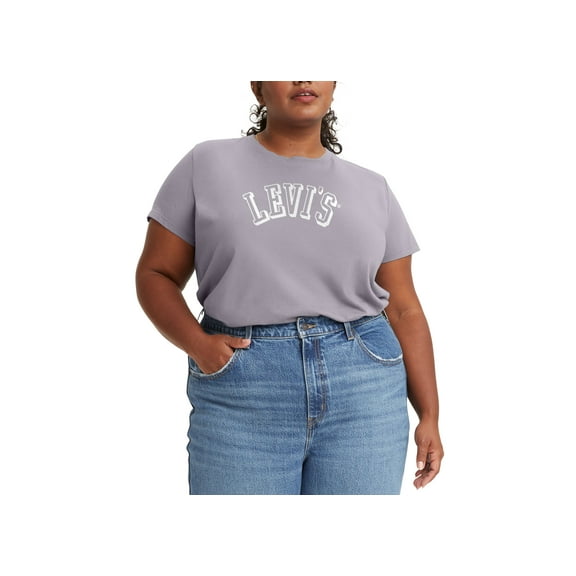 Levis Trendy Plus Size Logo Cotton T-Shirt Misty Lilac 3X