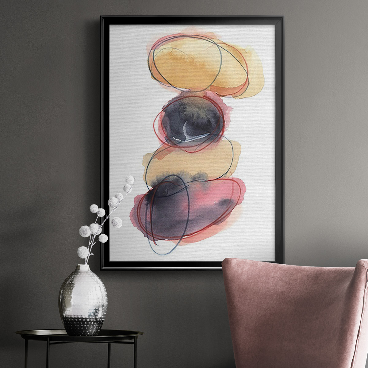 Balancing Act II Premium Framed Print, in Gold, Black, or Silver - Ready to Hang