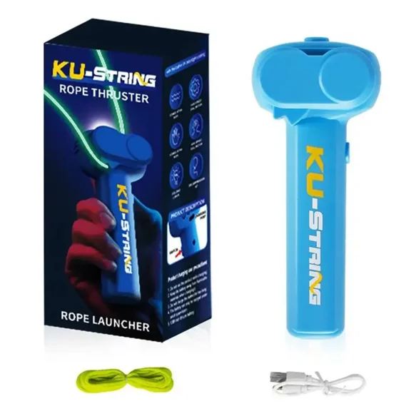 This handheld electric rope launcher is a novelty toy equipped with fun and innovative LED lights. It's perfect for outdoor juggling fun for children and teenagers and makes an ideal creative gift.