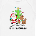 thumbnail image 4 of Inktastic My 2nd Christmas with Santa Reindeer and Tree Boys or Girls Baby Bodysuit, 4 of 5