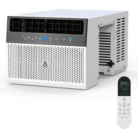 

6000BTU Quiet Window Air Conditioner Mytemp Sensor Remote Optional Wifi Control 6 Modes (Cool Dry Fan Auto Sleep Energy Saver) Three Fan Speeds Full Window View