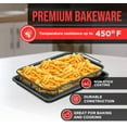 thumbnail image 4 of Bakken Swiss Crisper Tray - 2-Piece Set – Gray Marble, Non-Stick Basket Design for Healthier Cooking in Regular Ovens - Achieve Perfectly Crispy Chips, Bacon and More, 4 of 8