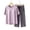 Pink, variant on VISALY Womens Pajama Sets Matching Pajama Set Loungewear Round Neck Solid Color Short Sleeved Shirts with Capri Pants Spring Summer Loose Casual Sleepwear Set Beige L