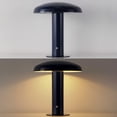 thumbnail image 5 of JONATHAN Y Suillius 11" Contemporary Bohemian Rechargeable/Cordless Iron Dimmable Integrated LED Mushroom Table Lamp, Navy, JYL7114F, 5 of 6