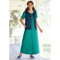 thumbnail image 5 of Woman Within Plus Size Perfect Short-Sleeve Scoopneck Maxi Tee Dress, 5 of 6