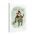 thumbnail image 2 of Trademark Fine Art 'Hipster Sloth I' Canvas Art by June Erica Vess, 2 of 4
