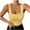 Yellow, variant on Timegard Tank Top for Women Square Neck Sleeveless Wide Strap Slim Comfy Cropped Casual Going out Tops
