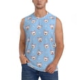 thumbnail image 2 of Picia French Bulldog Head mens Cotton Tank Undershirts , Moisture-wicking Ribbed Tanks, Lightweight Cotton Tank Undershirts-Small, 2 of 8