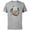 Athletic Heather, variant on Ice Age Diego and Sid - Short Sleeve Cotton T-Shirt for Adults - Customized-White