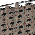 thumbnail image 3 of Gray Buffalo Geometric Pattern Shower Curtain 36"x72" ,Bathroom Decorative Shower Curtains Set with 12 Hooks,Modern Waterproof Washable Shower Curtain, 3 of 6