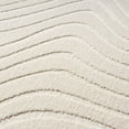 thumbnail image 4 of Luxe Weavers Modern Geometric Wave Cream 8x10 Area Rug, High Low Carpet, 4 of 11