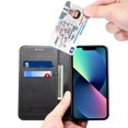 thumbnail image 3 of Allytechgroup Wallet Phone Case for iPhone 14 Plus, Folio PU Leather Wallet Case Stand with Card Slots Build - in Magnet Protective Cover for iPhone 14 Plus 6.7 inch, Black, 3 of 10