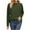 Army Green, variant on Womens Crew Neck Sweater Knitted Pullover Tops Dropped Long Sleeve Solid Color Casual Fall Winter Jumpers (XL, White)