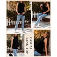 thumbnail image 5 of Women's 3 Pack Maternity Tank Tops Shirts Sleeveless Crew Neck Pregnancy Shirts Clothes, 5 of 6