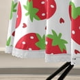 thumbnail image 5 of SKYSONIC 60" Cute Strawberry Round Table Cloth Red Heart Polyester Tablecloth Washable Tablecover for Party Dinner Home Decor, 5 of 7