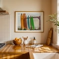 thumbnail image 3 of Coastal Quiver - Coronado California Photography Oak Framed Wall Art Print 16 x 24 inches, 3 of 6