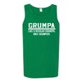 thumbnail image 2 of Wild Bobby,Grumpa Like A Regular Grandpa Only Grumpier, Father's Day, Men Graphic Tank Top, Kelly, Small, 2 of 3