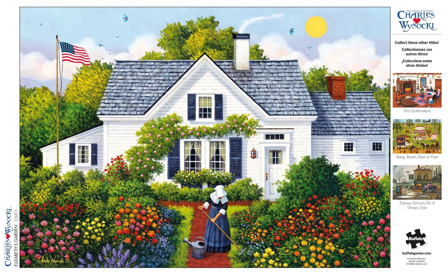 Buffalo Games - Charles Wysocki - Elizabeth's Garden - 300 Piece Jigsaw Puzzle