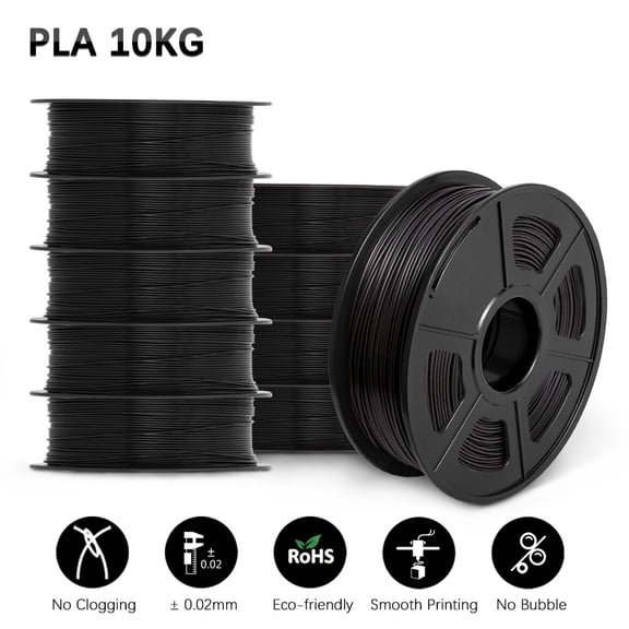 10KG 3D PLA/PETG/PLA PLUS/Clear Filament 1.75mm 10Roll 1KG 3D Printer Neatly Wound 3D Filament for 3D Printer& 3D Pen