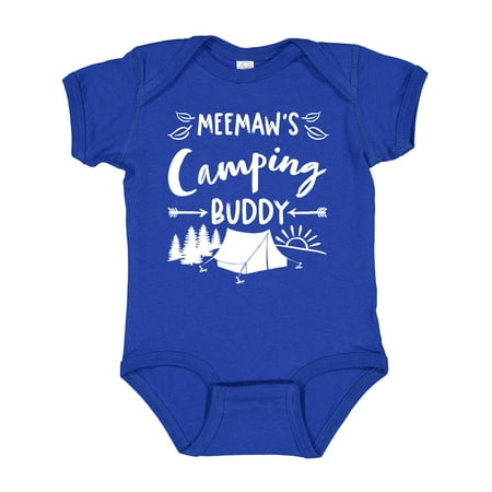 

Inktastic Meemaws Camping Buddy Gift Baby Boy or Baby Girl Bodysuit