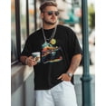 thumbnail image 3 of Men's T-Shirt Abstract Nature Landscape Bear Short Sleeve Casual Tee Classic Crew Neck T-Shirt for Men, 2XL, 3 of 7