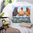 thumbnail image 4 of Retro Rooster Decorative Pillowcase 20''x20'', Vintage Animals Spring Floral Pastoral Throw Pillow Covers Soft Cushion Case for Couch Sofa Bedroom Living Room, Pillowcase Boho Decor, 4 of 8