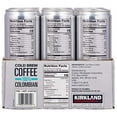 thumbnail image 2 of Kirkland Signature Signature Cold Brew Colombian Coffee 12 Cans /11 Fl Ounce Net Wt 132 Fl Ounce, 2 of 3
