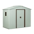 thumbnail image 4 of Mondawe 8'×4' Large Metal Outdoor Storage Shed - Waterproof Shed for Lawnmowers/Bikes/Motorcycles, 4 of 9