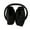 Black, variant on HUANLEDASH Women Winter Earmuffs Thick Plush Ear Protection Windproof Adjustable Length Foldable Anti-slip Commuting Outdoor Skiing Headband Earmuffs