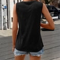 thumbnail image 5 of Women's Summer Sleeveless Shirts Casual V Neck Tank Tops Tunic Casual Basic Shirts True Classic Tees Cute Trendy Clothes Summer Loose Fit Clothes Womens Tops 2026 Black L, 5 of 5
