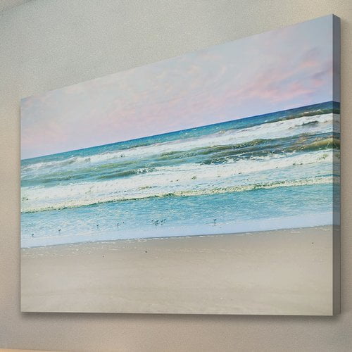 "Summer Beach" Painting Print on Wrapped Canvas