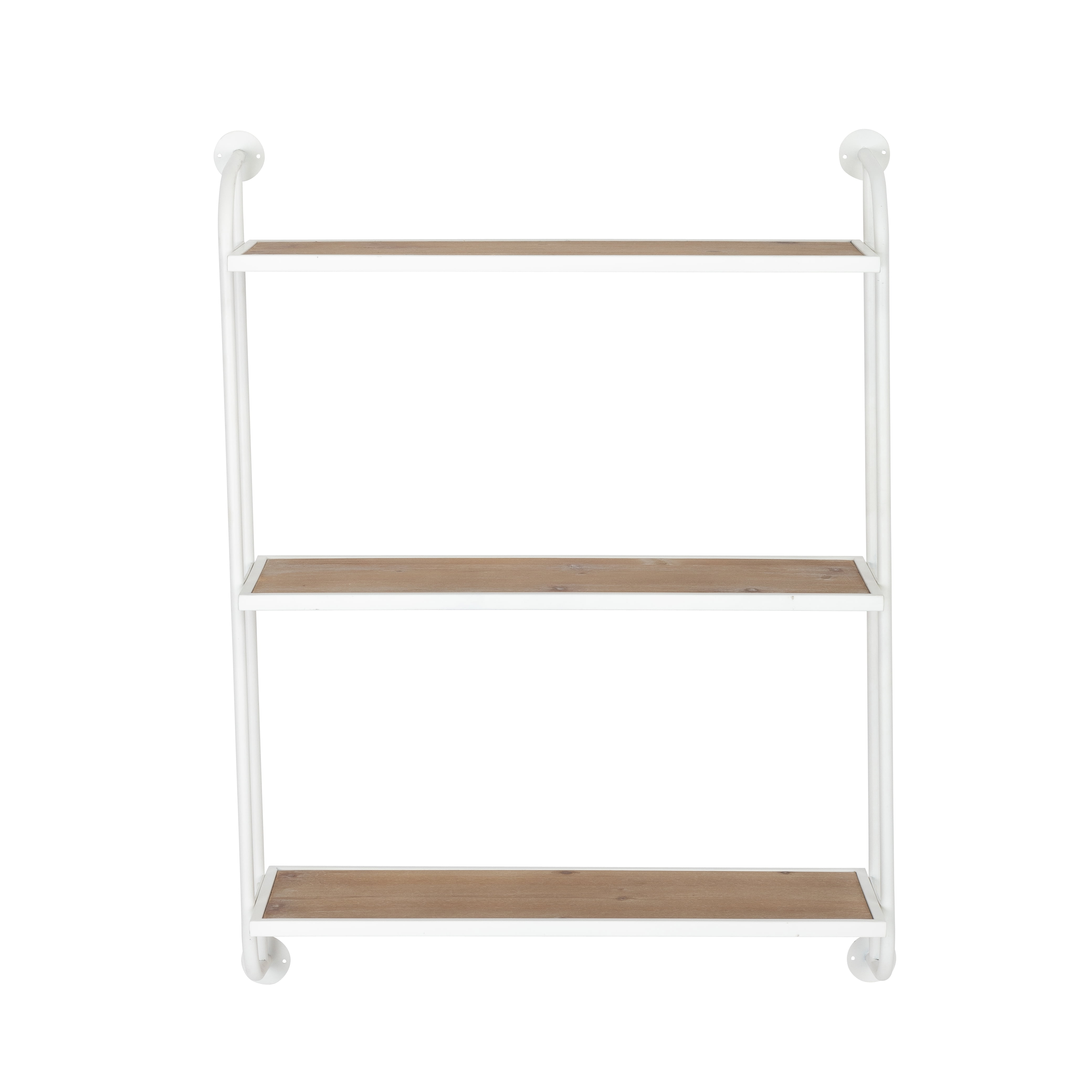 Aspire Home Accents 8 in x 26 in 3-Tier Distressed Floating Shelf