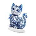 thumbnail image 4 of Decoración de mesa acrílica adorno de gato 2d regalo plano para amantes de los gatos decoración de la mesa de la mesa de la mesa exhibición de placa, 4 of 9