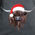 thumbnail image 3 of CafePress - Highland Cow Santa Hat Xmas T Shirt - Women's Traditional Fit Dark T-Shirt, 3 of 4