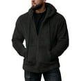 thumbnail image 1 of Prendas de vestir para hombre con bolsillos Cordón Sudadera con cremallera completa Sudaderas con capucha Abrigos de color sólido Otoño Invierno Chaqueta de ocio cálida, 1 of 2