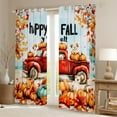 thumbnail image 2 of Manfei Happy Fall Blackout Curtains Set of 2 (38x54 Each),Rustic Pumpkin Maples Curtains and Drapes,Pet Dogs Living Room Curtains For Children,Breathable Home Decor, 2 of 6
