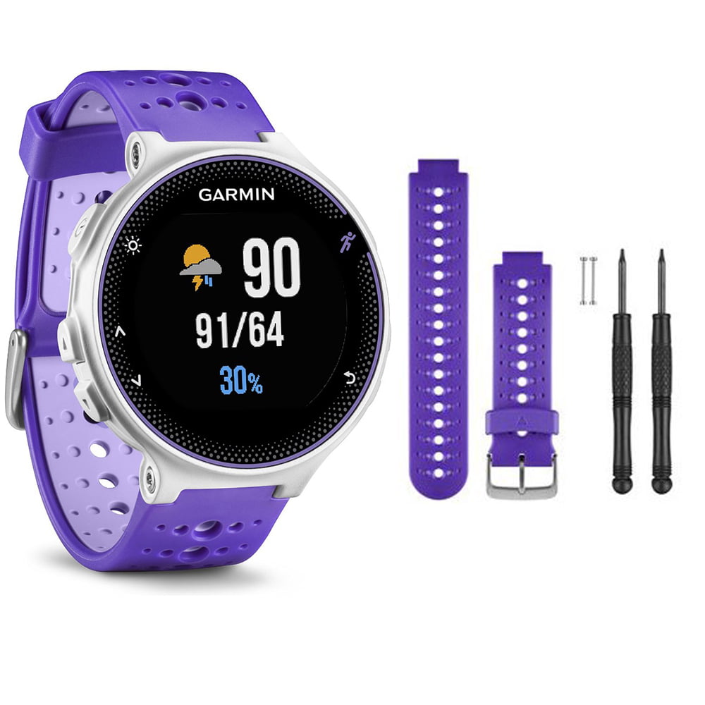 Garmin Forerunner GPS Running Strike - Purple Watch Band Bundle - Walmart.com