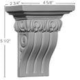 thumbnail image 2 of Ekena Millwork 4 5/8"W x 2 3/4"D x 5 1/2"H Dublin Corbel, 2 of 5