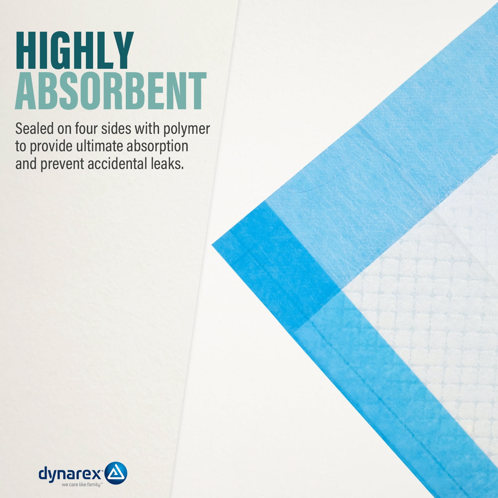 Dynarex Disposable Underpads, Medical-Grade Incontinence Bed Pads to Protect Sheets, Mattresses, and Furniture, 17” x 24” (22g), 1 Case of 300 (3 Boxes of 100)