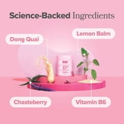 O Positiv FLO PMS Vitamins for Women, 30 Servings (Pack of 1) - Proactive PMS Relief - Targets Hormonal Breakouts, Bloating, Cramps, Mood Swings with Chasteberry, Vitamin B6, Lemon Balm