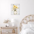 thumbnail image 3 of Farmhouse Blue Floral Wall Art Flower and Butterfly in Vase on Rustic Wood Canvas Wall Art Country Wildflower Pictures for Living Room Bedroom Bathroom Office Wall Decor, 3 of 7