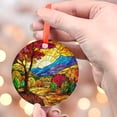 thumbnail image 4 of Sunset Fall Leaves Window Ornament, Suncatcher Window Hanger, Housewarming Gift, Indoor Decor, Thanksgiving gift, Fall Decor, Ornament 2025, Holiday Decoration, 2025, Holiday, 4 of 5