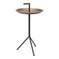 thumbnail image 1 of ZUO Mercy Table d'Appoint en Acier de Modern en Finition Or et Noir, 1 of 1