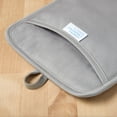 thumbnail image 4 of TOWN & COUNTRY BASICS Basketweave Soft Silicone Pot Holder 2-Pack Set, Heat Resistant up to 500F, Flexible Silicone, Non-Slip Grip, Grey, 7.5"x10", 4 of 6