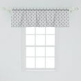 thumbnail image 2 of Ambesonne Geometric Window Valance, Nautical Anchor Dots, 54" X 18", Dark Blue White, 2 of 3
