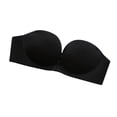 thumbnail image 3 of Sujetador sin tirantes para mujer, ropa interior invisible antideslizante, soporte inalámbrico, adhesivo en el pecho para vestido de novia, negro, 36 / 80AB Scienceny AP001168-03B, 3 of 7