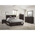thumbnail image 4 of Eastern King Size Bed featuring Storage Drawers and Headboard in Modern Style, 4 of 7