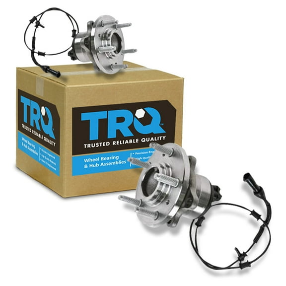 TRQ Front Wheel Hubs & Bearings Pair Set of 2 for Ford Thunderbird Lincoln LS BHA53436