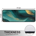 thumbnail image 5 of Kitchen Rugs Sets Of 2,Teal and Gold Marble Flow Lines Pattern Anti Fatigue Kitchen Mat Rugs Non Slip Washable,Decorative Kitchen Floor Mats for Kitchen,Sink,Laundry,17"x47"+17"x47", 5 of 5