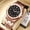 Rose shell black surface steel belt, variant on Men's watches, luxury men's watches, new waterproof luminous luxury men's wristwatches, fashionable trendy watches, business men's watches